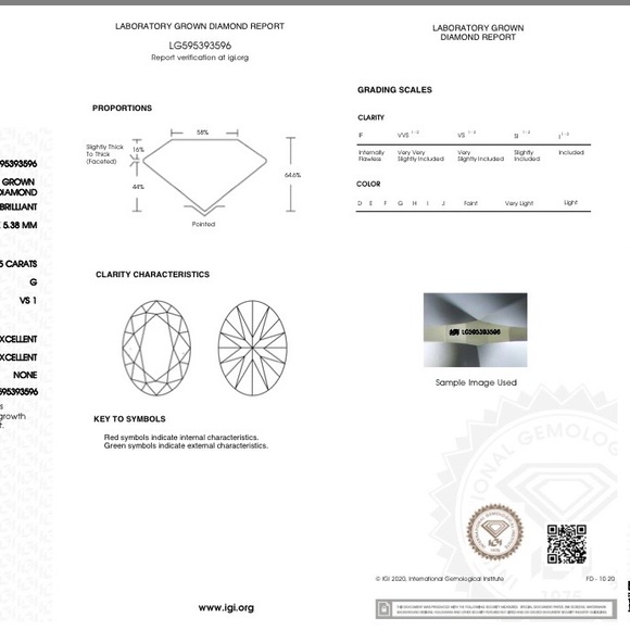 3.65 CARAT IGI CERTIFIED LAB GROWN OVAL DIAMOND ENGAGEMENT RING - Picture 5 of 8